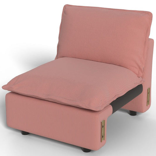 Ainfox Module Sofa Oversized Sectional Sofa Pink For Living Room