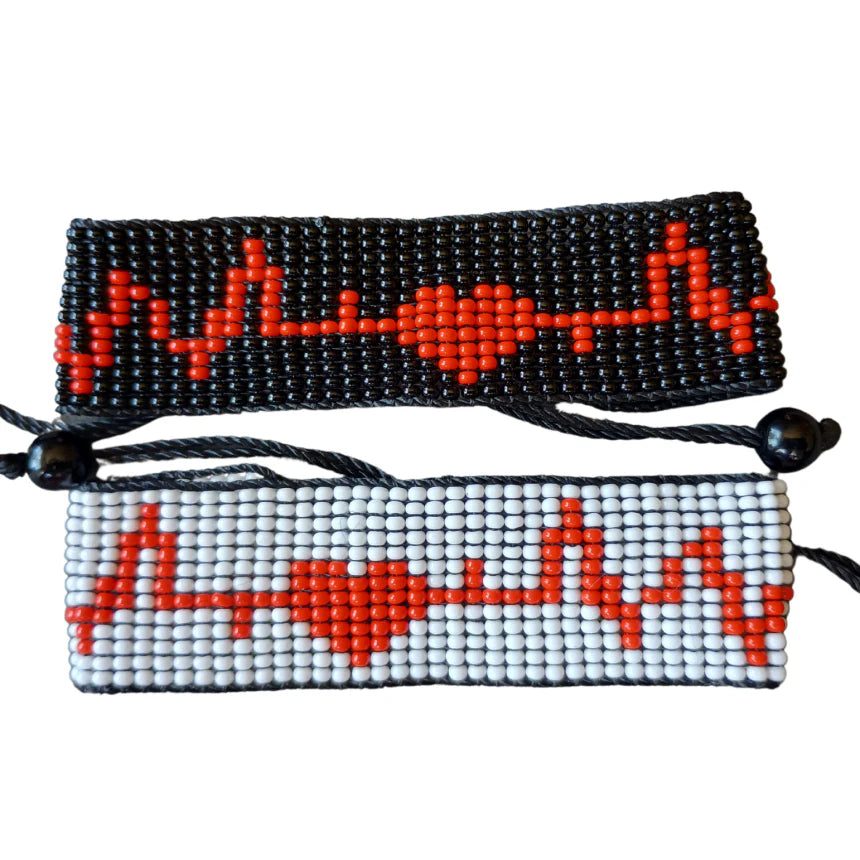 Heartbeat Harmony Hand Beaded Bracelet