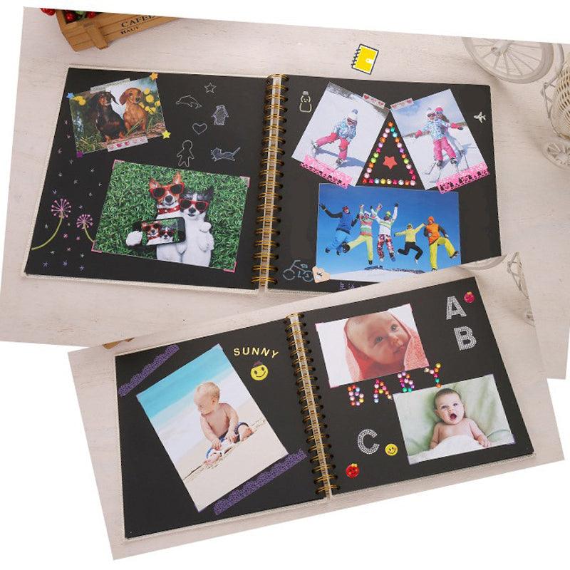 20page DIY Photo album Baby Growth Beautifully Decorated Paper Album Kids Memory Book Scrapbooking Polaroid Book Album Gifts For New Parents Baby Shower