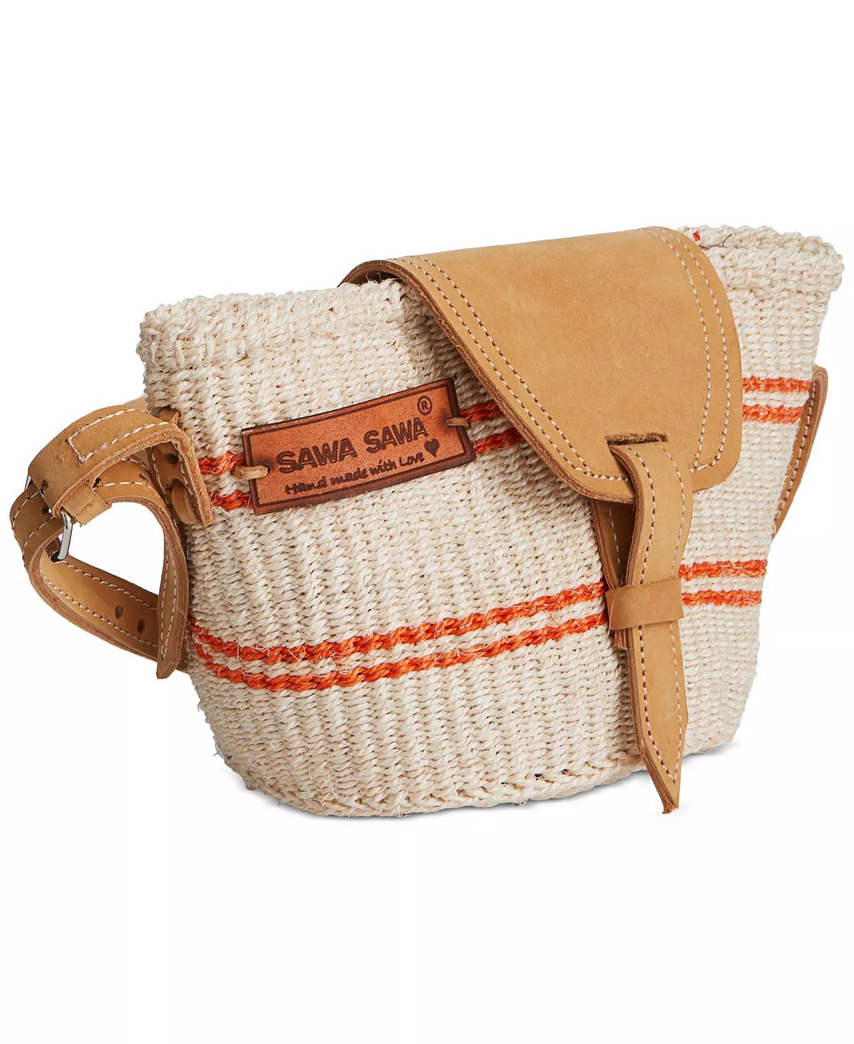 Small Generous Peace Handmade Sisal Crossbody Bag