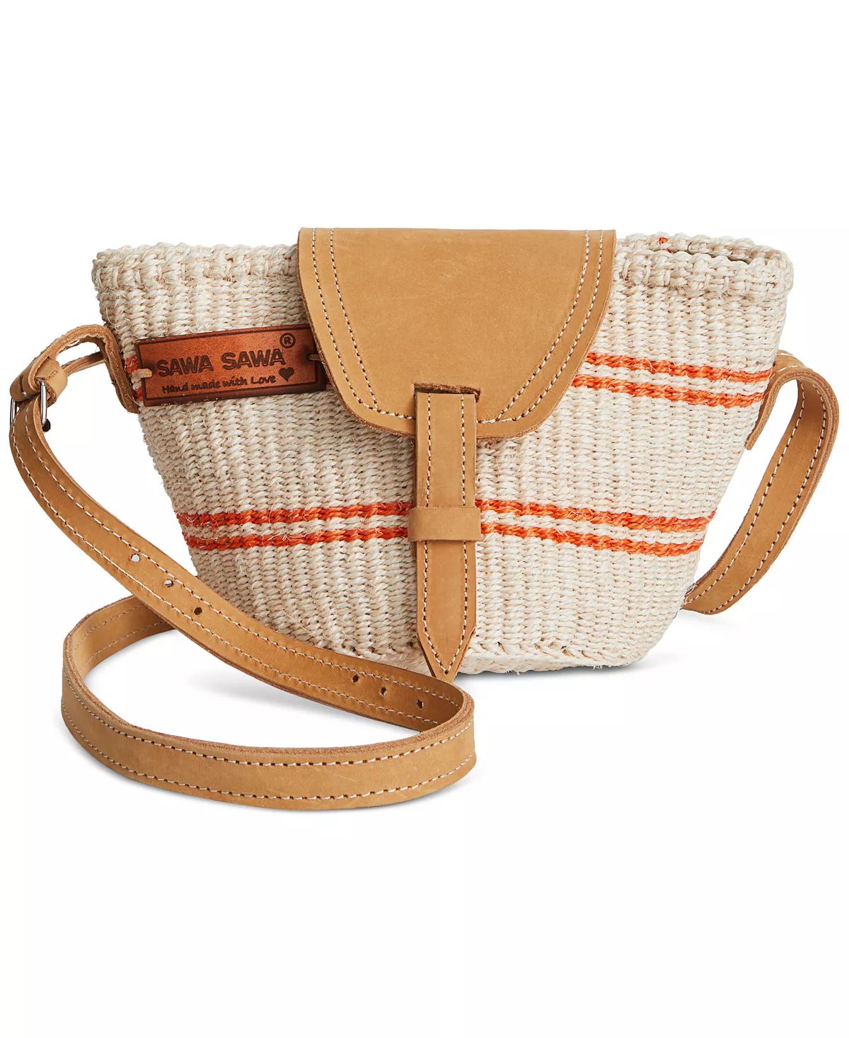 Small Generous Peace Handmade Sisal Crossbody Bag