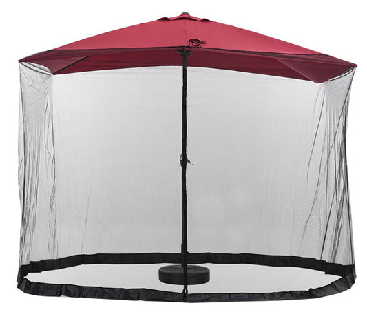 Mosquito Net for 7.5-11 FT Patio Umbrella,Adjustable Elastic Cord and Zipper Umbrella net(Mosquito Net Only)