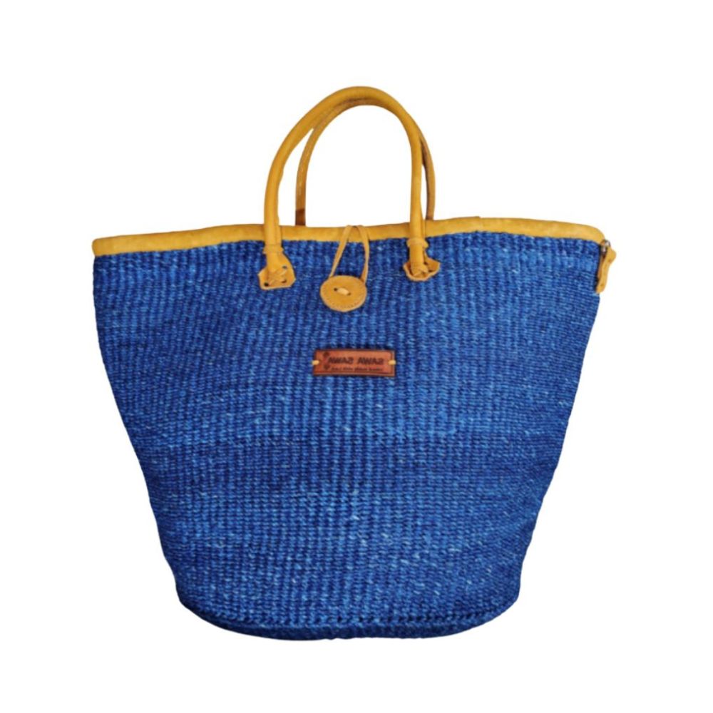 Nourishment Handmade Sisal Straw Basket Tote.