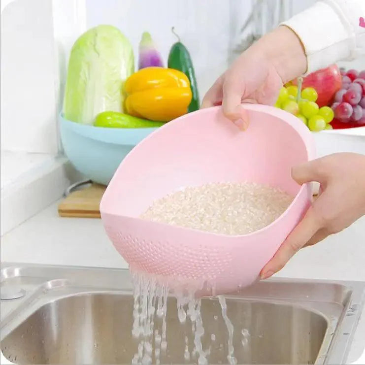 2PCS Nordic Food Grade Plastic Rice Beans Peas Washing Filter Strainer Basket Sieve Drainer Cleaning Gadget Food Grade Plastic Rice Beans Peas Washing Filter Strainer Basket Sieve Drainer Cleaning Gadget Kitchen Accessories