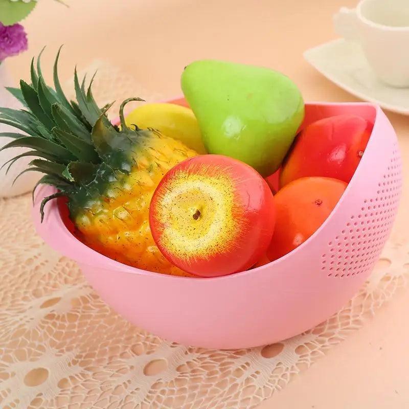 2PCS Nordic Food Grade Plastic Rice Beans Peas Washing Filter Strainer Basket Sieve Drainer Cleaning Gadget Food Grade Plastic Rice Beans Peas Washing Filter Strainer Basket Sieve Drainer Cleaning Gadget Kitchen Accessories