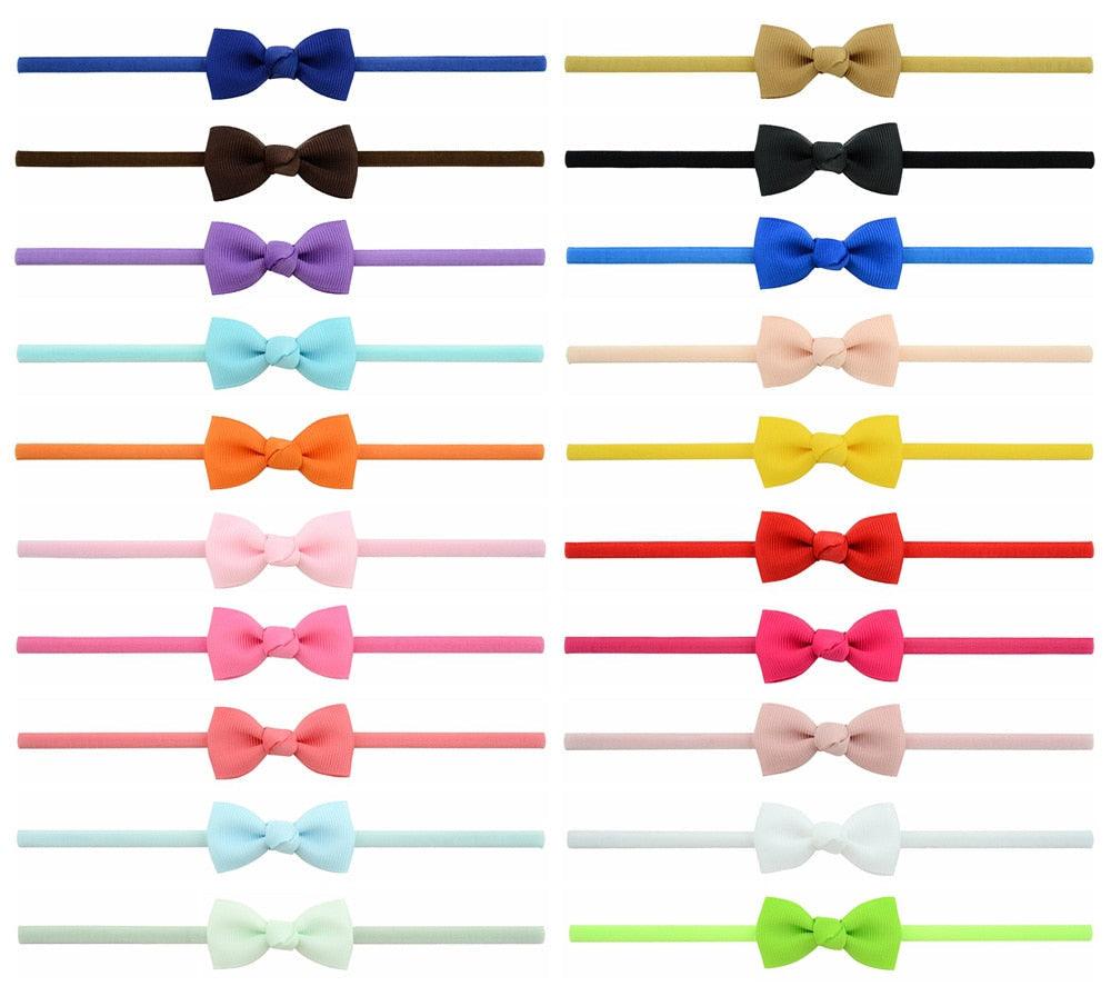 2Pcs/lot Baby Girls Headband Infant Hair Accessories Cloth Tie Bows Headwear Tiara Gift Toddlers bandage Ribbon Newborn Headwrap Gorgeous Hair Accessories For Babies