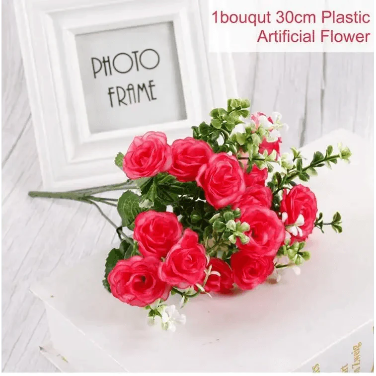 30cm Artificial Silk Peony Flowers Bouquet for Home Decoration -  Faux Christmas Flowers & Wedding Flowers