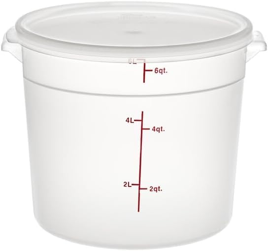 6-Quart Round Food Storage Container with Lid