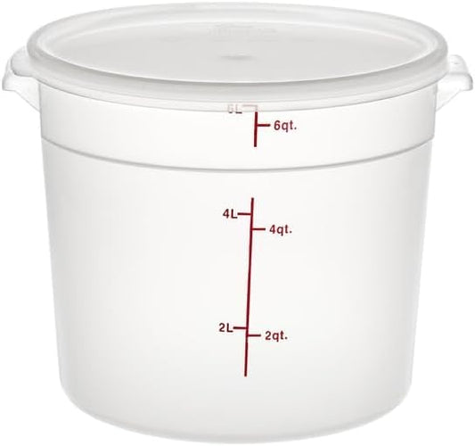 6-Quart Round Food Storage Container with Lid
