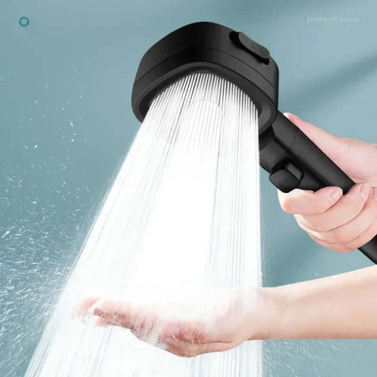 High Pressure Shower Head Water Saving 3 Modes Shower Heads Adjustable