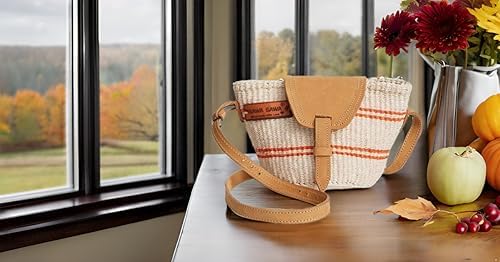 Small Generous Peace Handmade Sisal Crossbody Bag