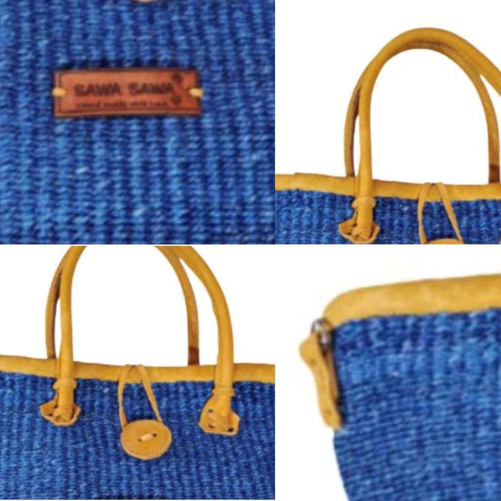 Nourishment Handmade Sisal Straw Basket Tote.