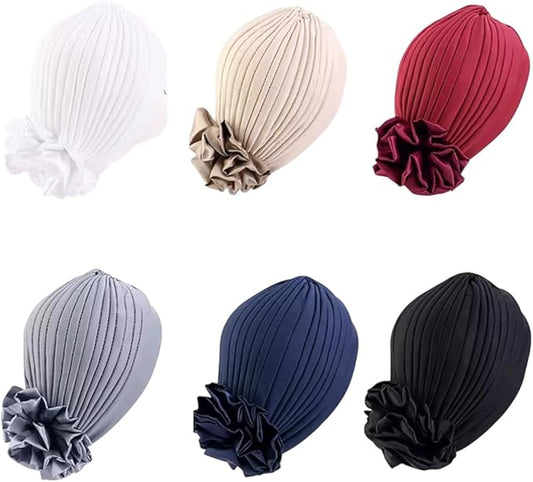 6 pcs Elegant Women’s Headscarf – Soft & Lightweight Fashion Scarf for Hair Wrap,Turban & Stylish Accessories – Breathable, Comfortable & Versatile for All