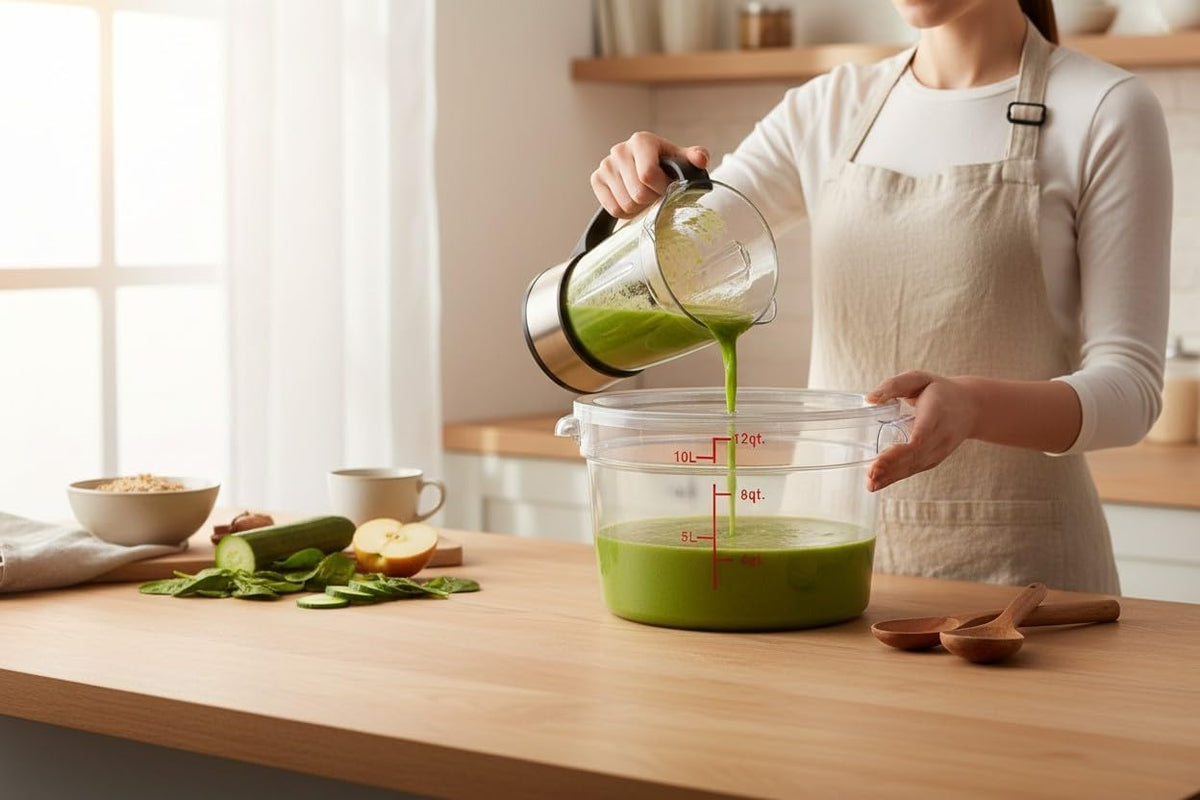 12 Qt. Clear Round Polycarbonate Food Storage Container with Lid, BPA Free, for Food Storage