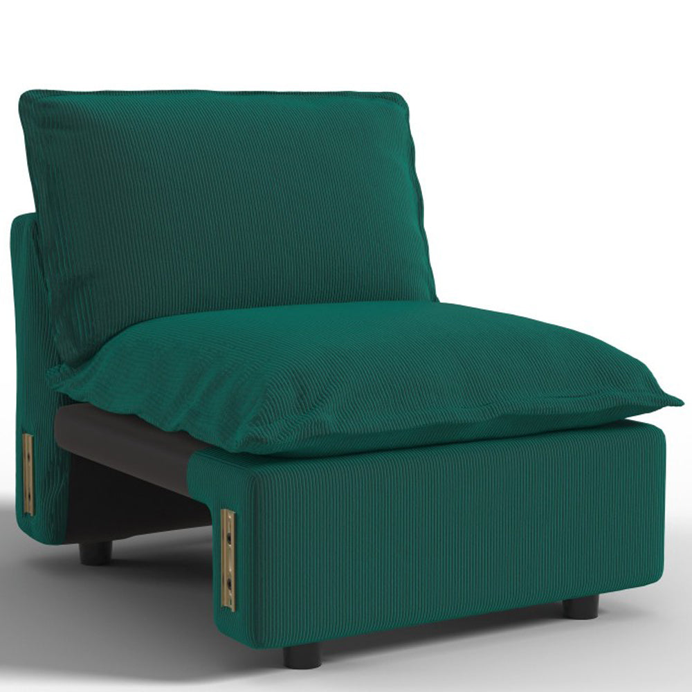 Ainfox Module Sofa Oversized Sectional Sofa Green For Living Room
