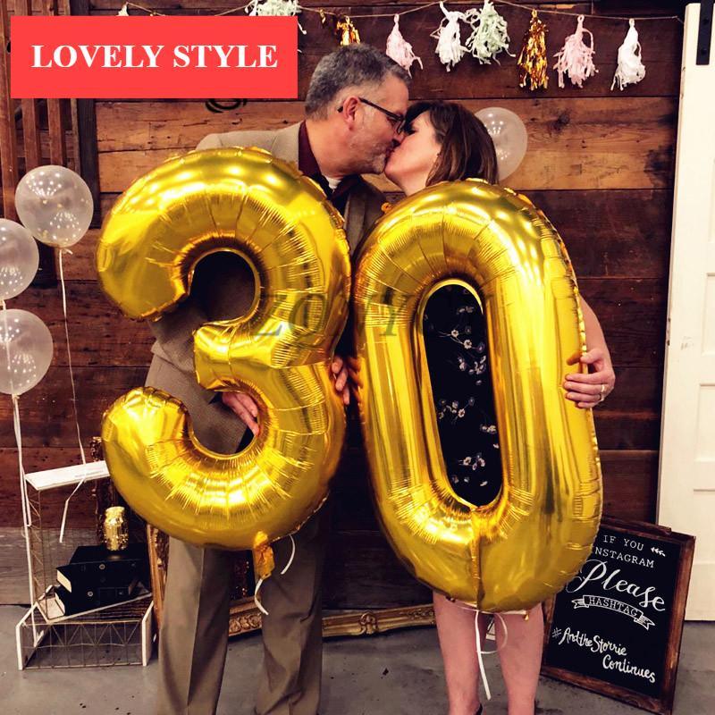 Elegant Luxury Helium Modern 32inch Luxury Ballon Number Foil Ballons For Party and Celebrations Modern Decoration for Celebration