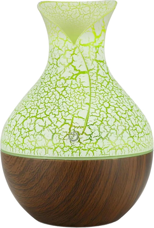 7 Colour LED Air Diffuser & Humidifier with Aromatic Essential Oil Feature | 130ml Ultrasonic Cool Mist | Auto Shut-Off | Aromatherapy Diffuser for Home, Office, Spa and More!