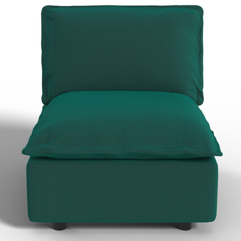 Ainfox Module Sofa Oversized Sectional Sofa Green For Living Room