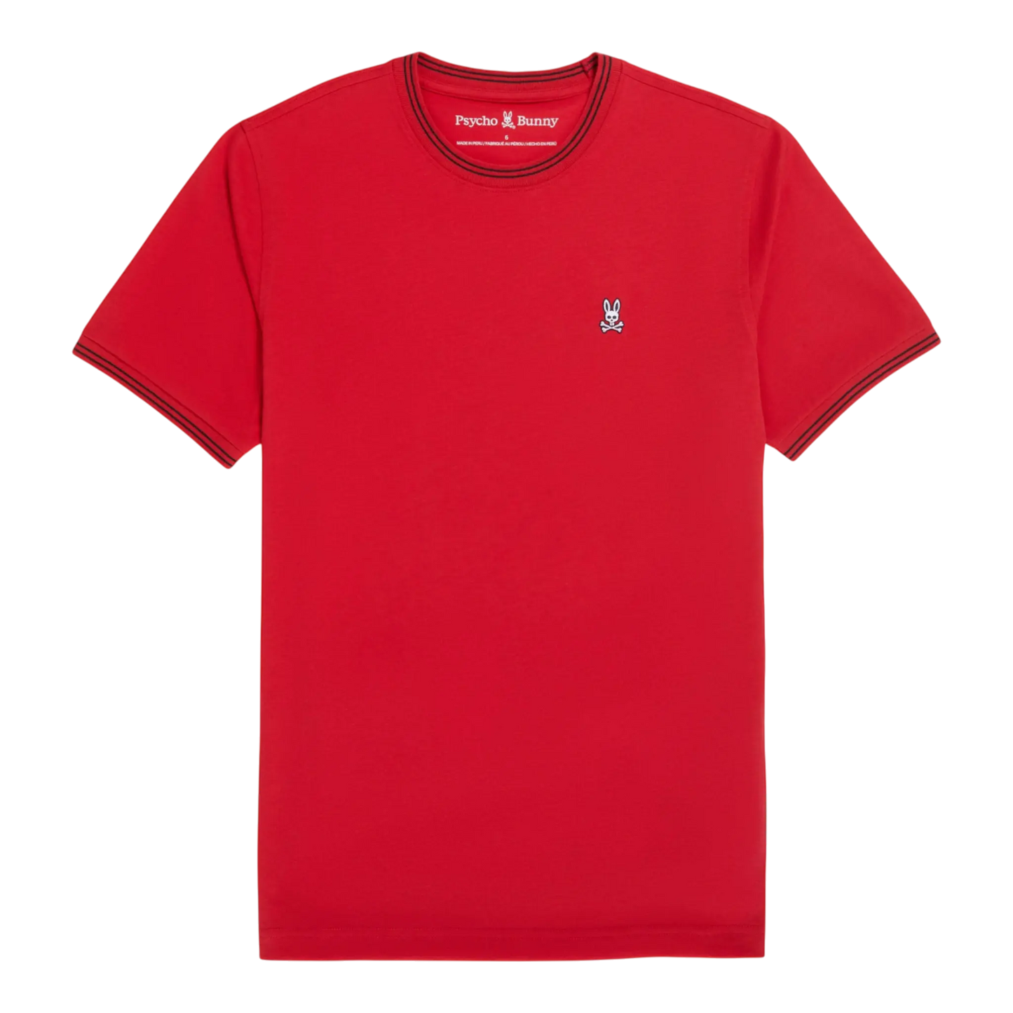 Psycho Bunny Logan Men T‑Shirt Ruby Red by NYCMode