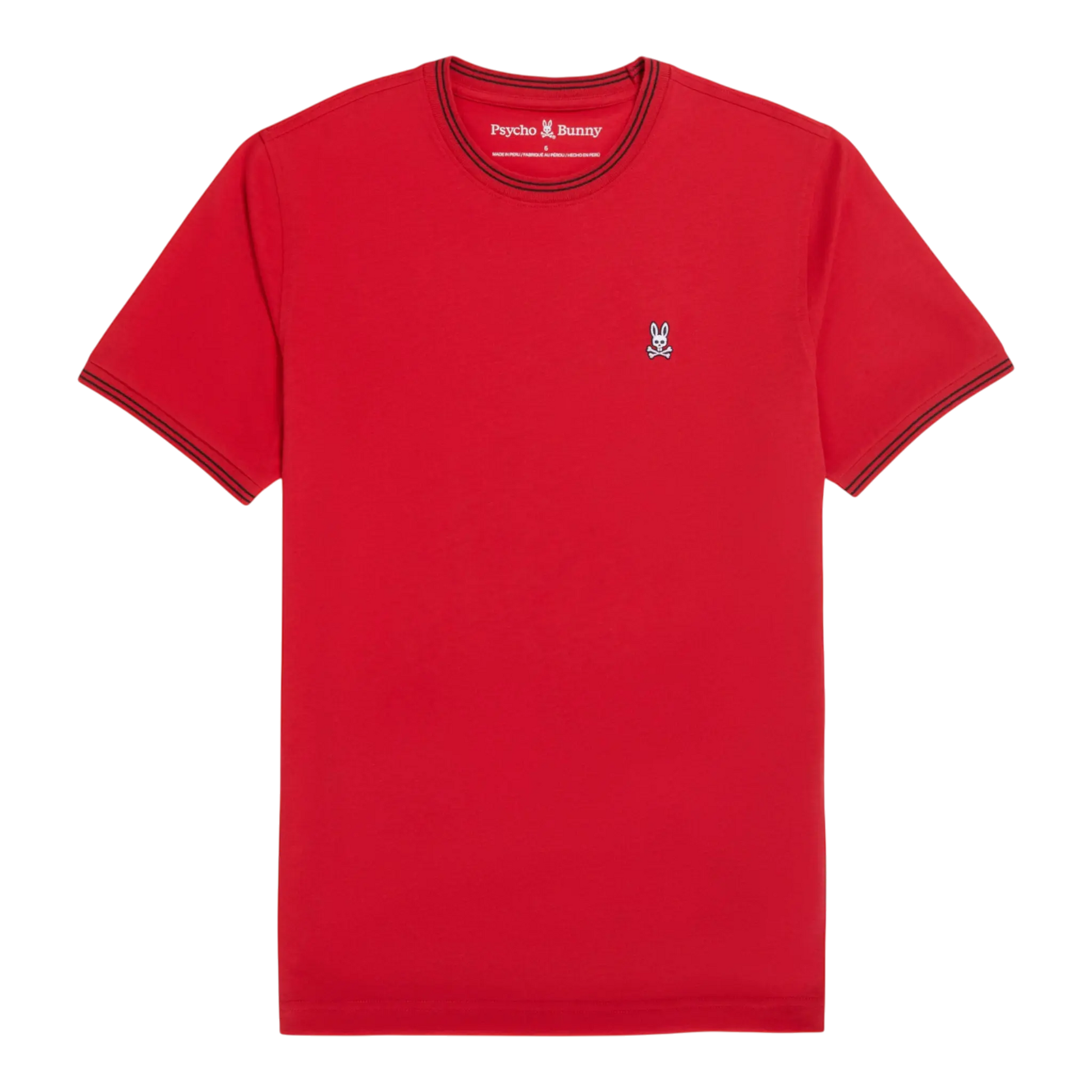 Psycho Bunny Logan Men T‑Shirt Ruby Red by NYCMode