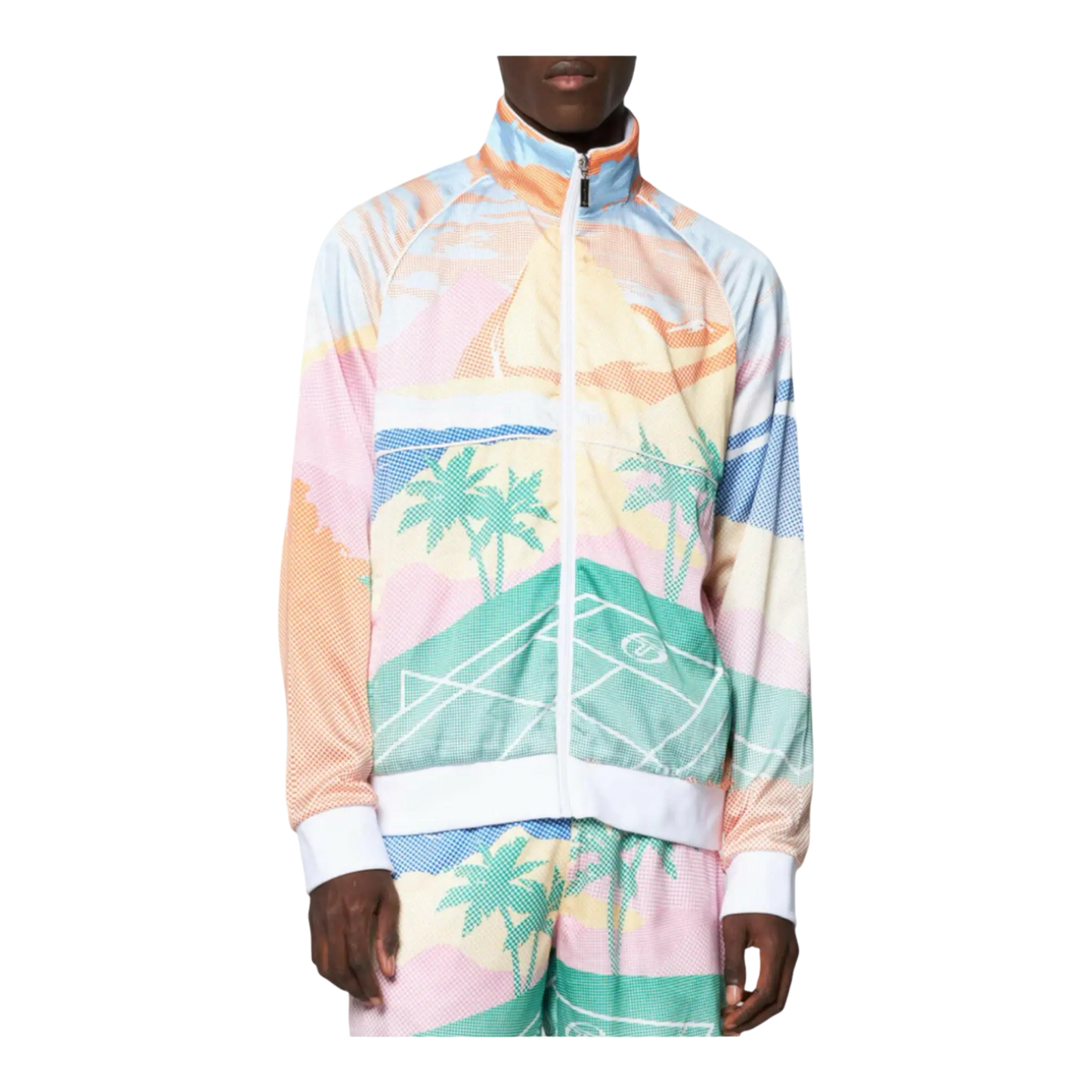 Sergio Tacchini Riviera Men Track Jacket Deep Mint/Multi by NYCMode
