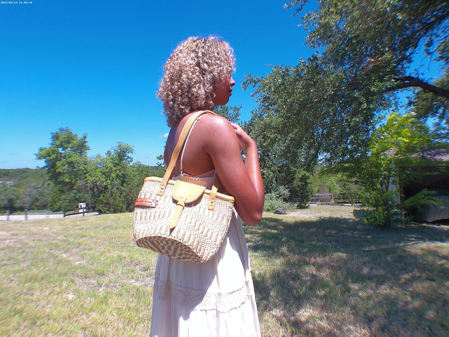 Life Serenity Handwoven Sisal Tote Bag