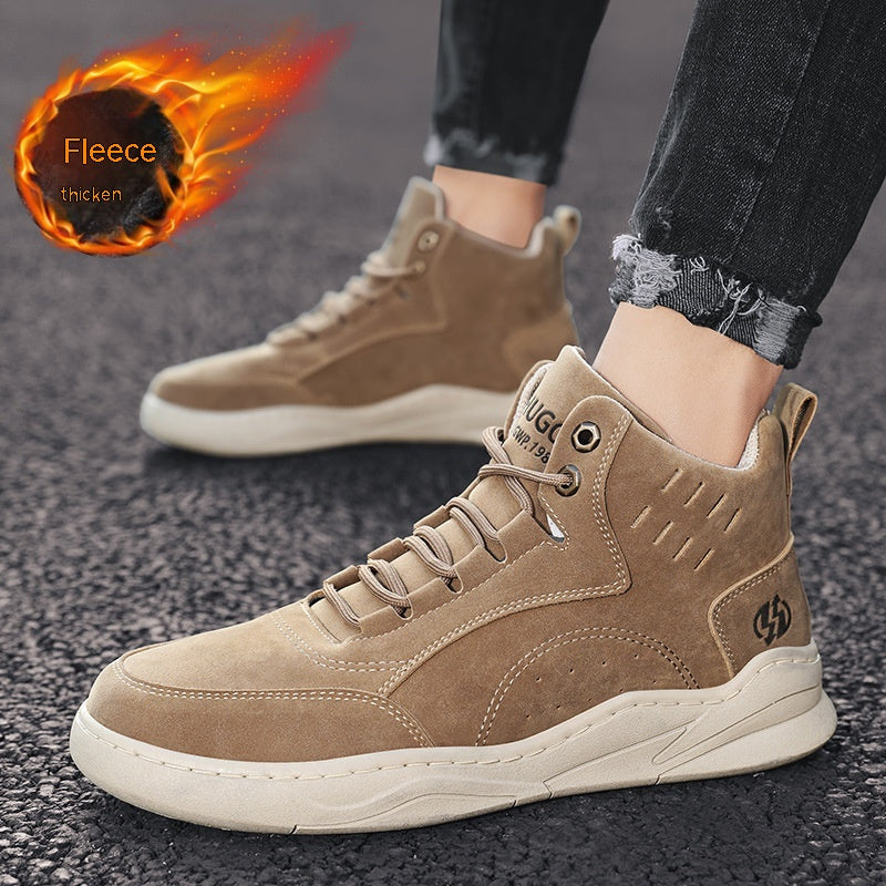 Business Men's High Quality Casual Shoes Fashion Trend Men's Sports Leather Shoes Comfortable Lace-Up Non-Slip Walking Shoes Leather Luxury Non-Slip Hiking Boots Outdoor Lightweight Shoes