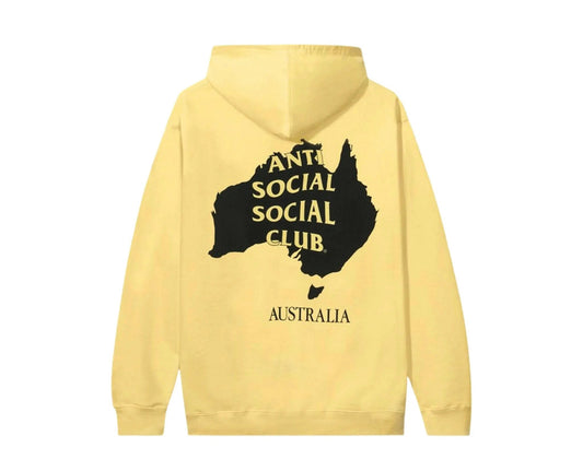 Anti Social Social Club Australia Men Hoodie Yellow by NYCMode