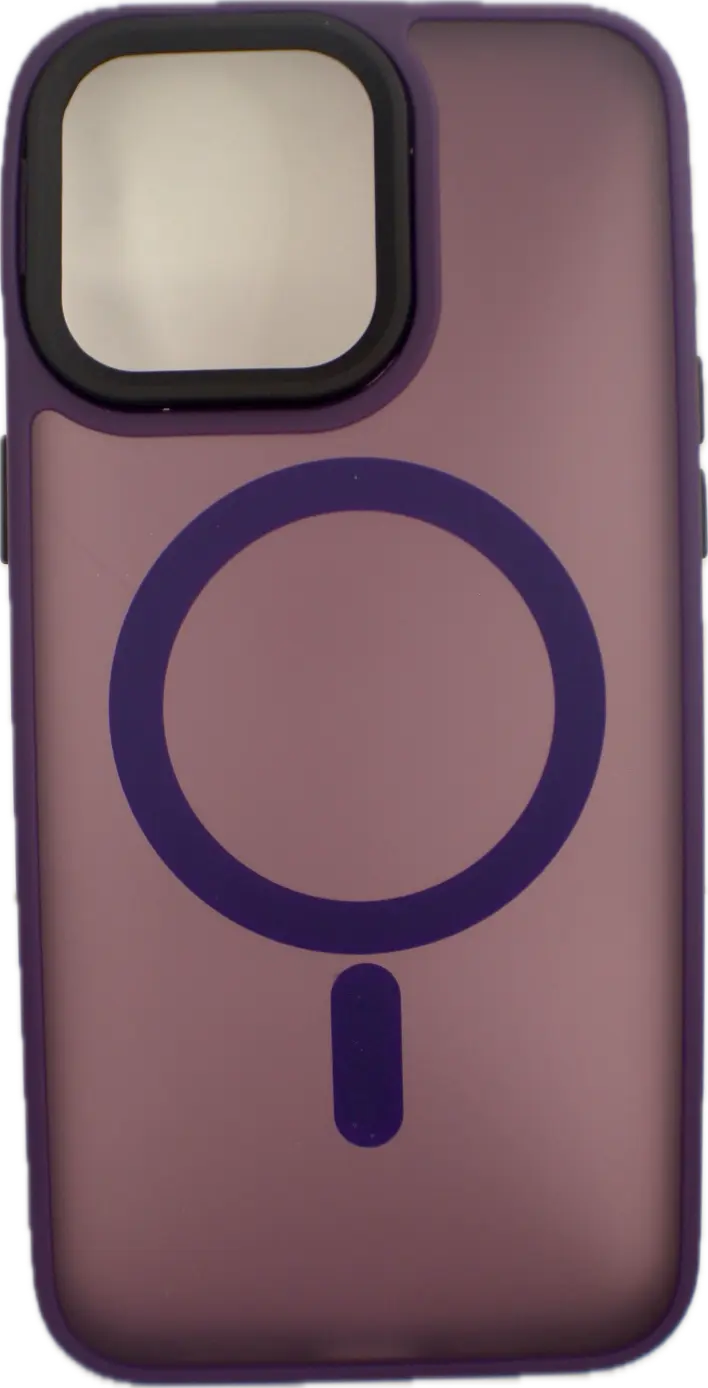 For Magnetic phone case For iPhone 15 14 13 Pro Max Plus Hard PC Bumper Cover Dark Purple