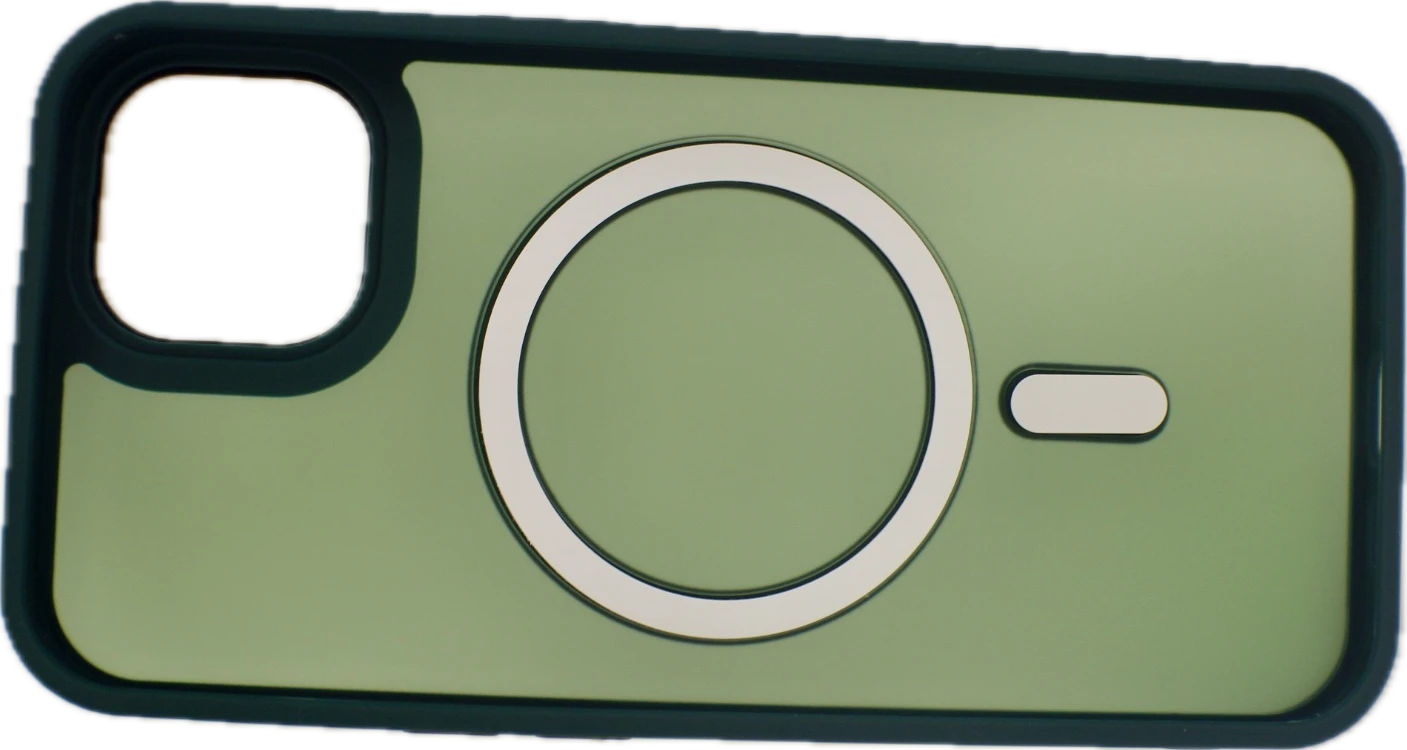 For Magnetic Luxury Matte For iPhone 15 14 13 12 11 Pro Max Plus Bumper Cover Dark Green