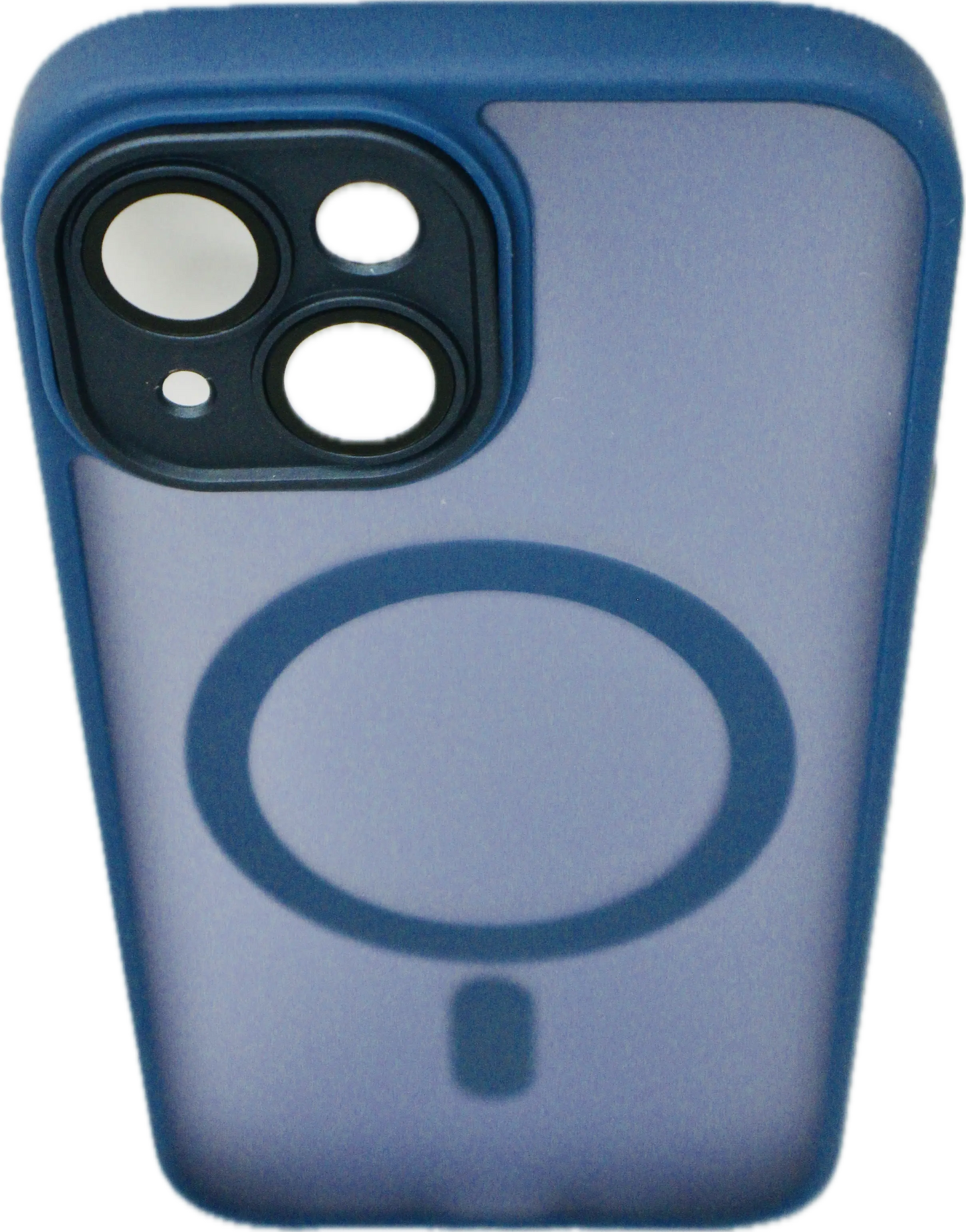For Wireless Charging Case For iPhone Shockproof Lens Protection Cover Navy Blue