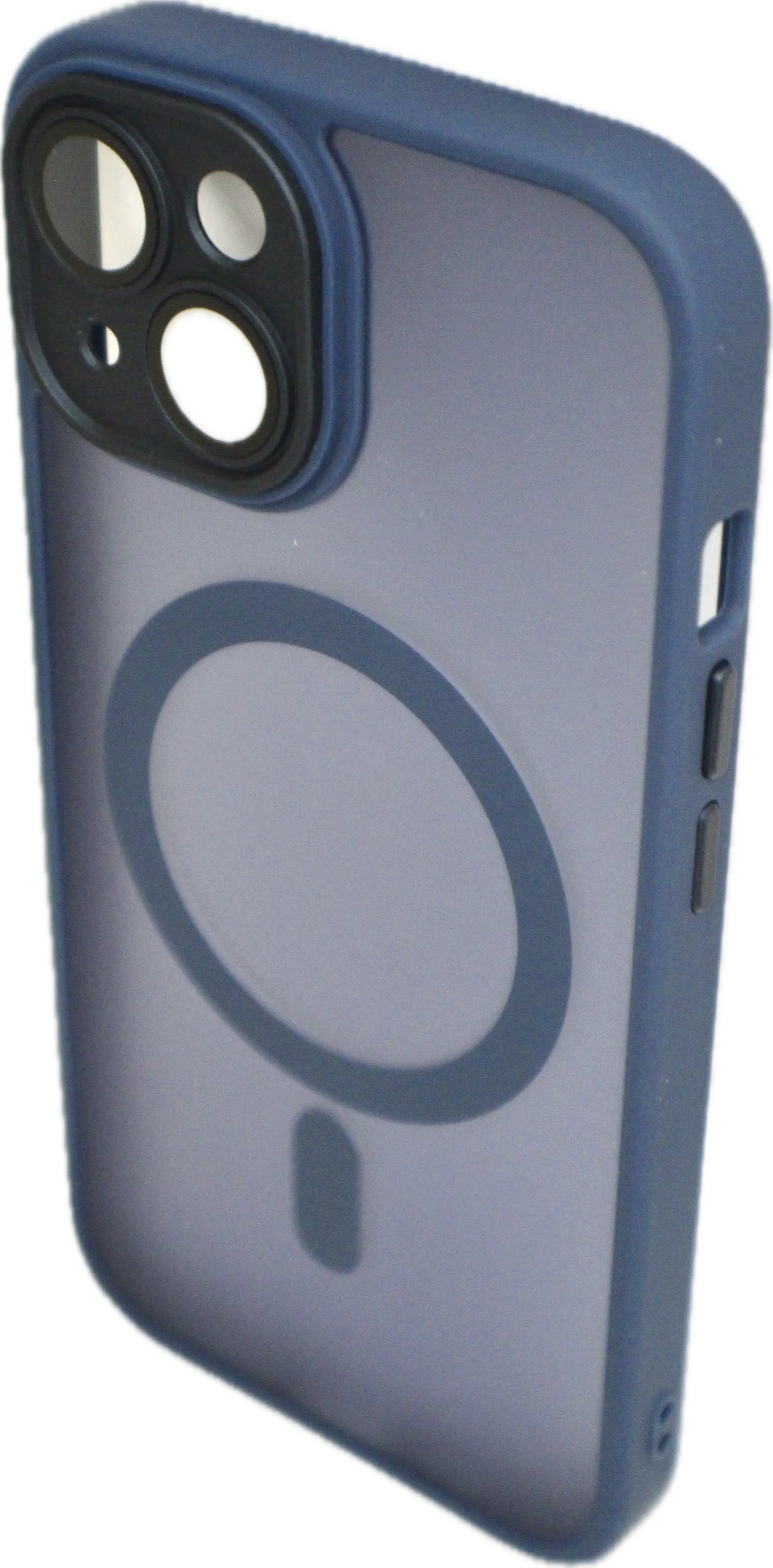 For Wireless Charging Case For iPhone Shockproof Lens Protection Cover Navy Blue