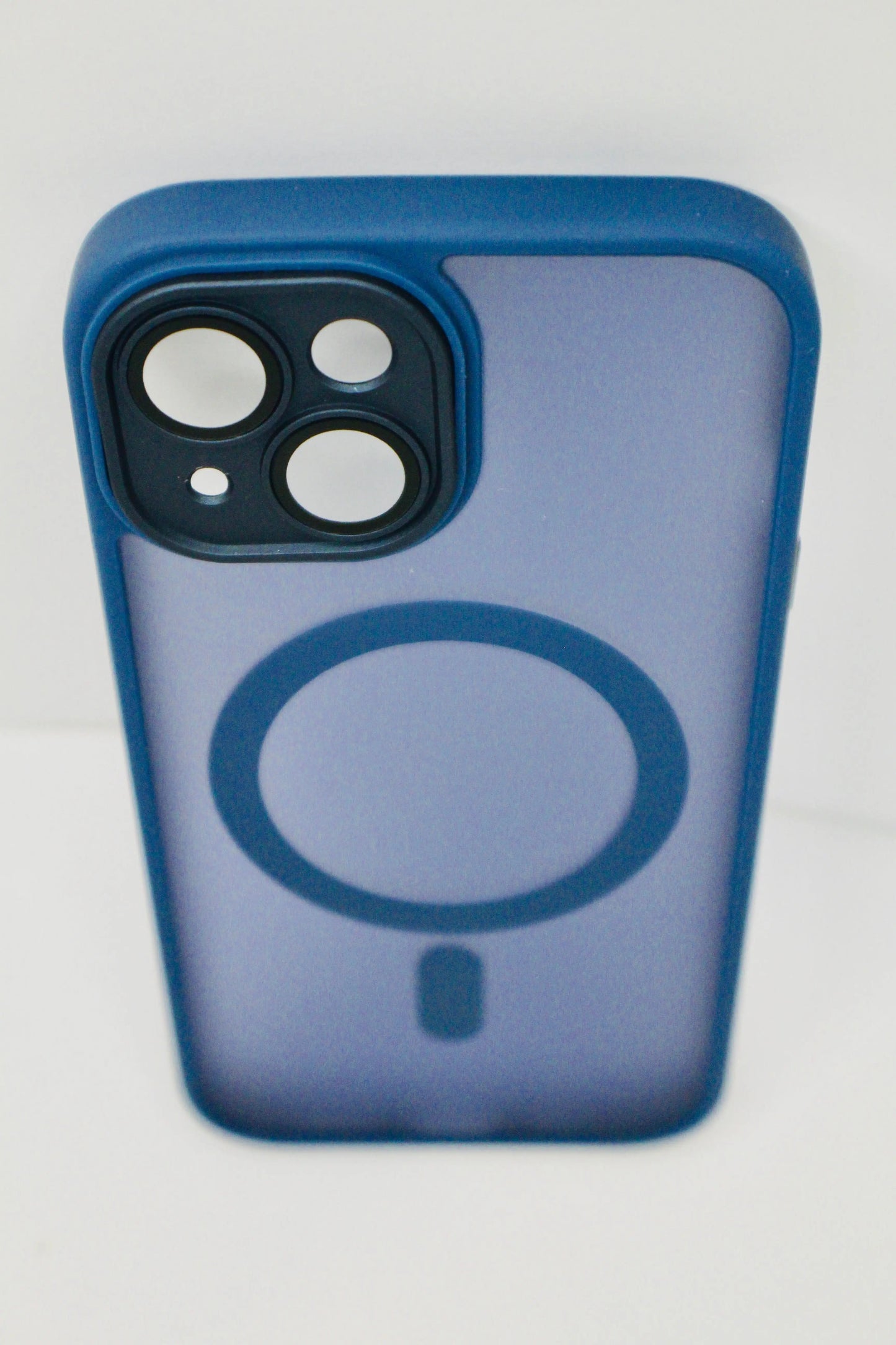 For Wireless Charging Case For iPhone Shockproof Lens Protection Cover Navy Blue