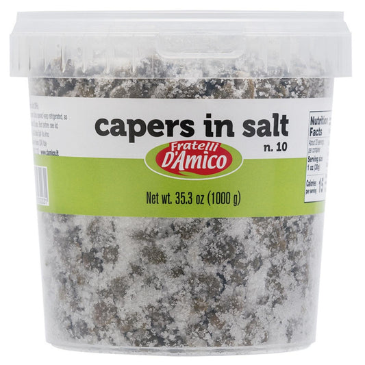 Fratelli D'Amico, Capers in Salt n.10 Family Size, 35.3oz, (1000g)