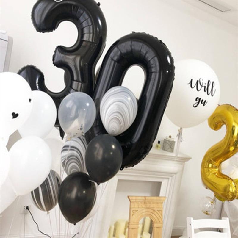 Elegant Luxury Helium Modern 32inch Luxury Ballon Number Foil Ballons For Party and Celebrations Modern Decoration for Celebration