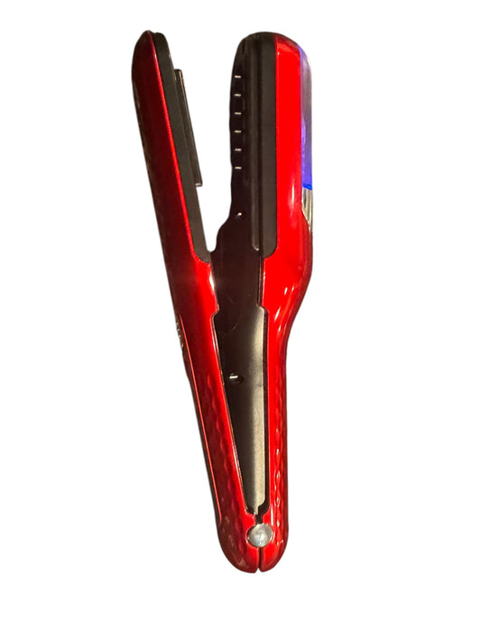 The Original Cordless Split End Hair Trimmer Automatic Rechargeable Home Tool Hair Clipper 2-in-1 for Dry Damaged Splitting Broken Brittle Straight Curly Frizzy Beauty - Red