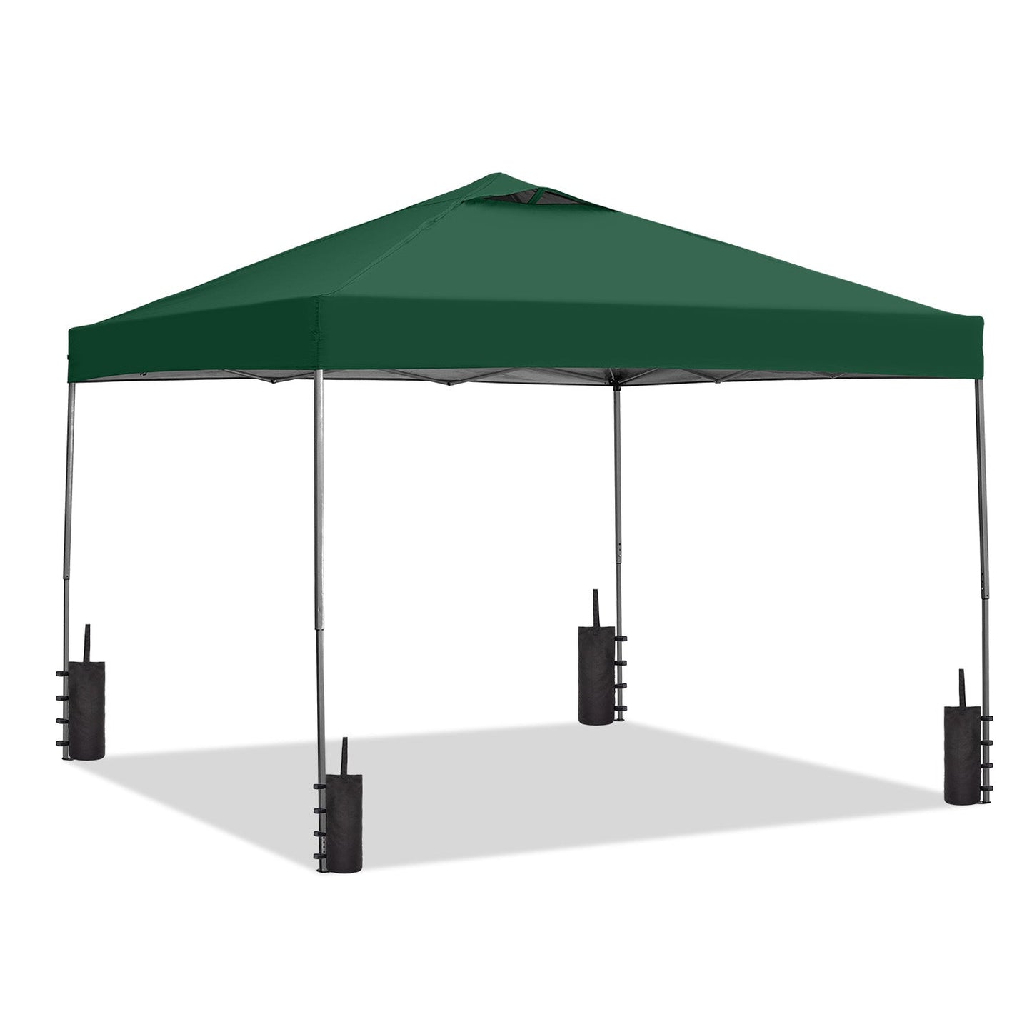 Ainfox 10ft X10ft Ventilated Top Patio Canopy For Outdoor With Four Sandbags
