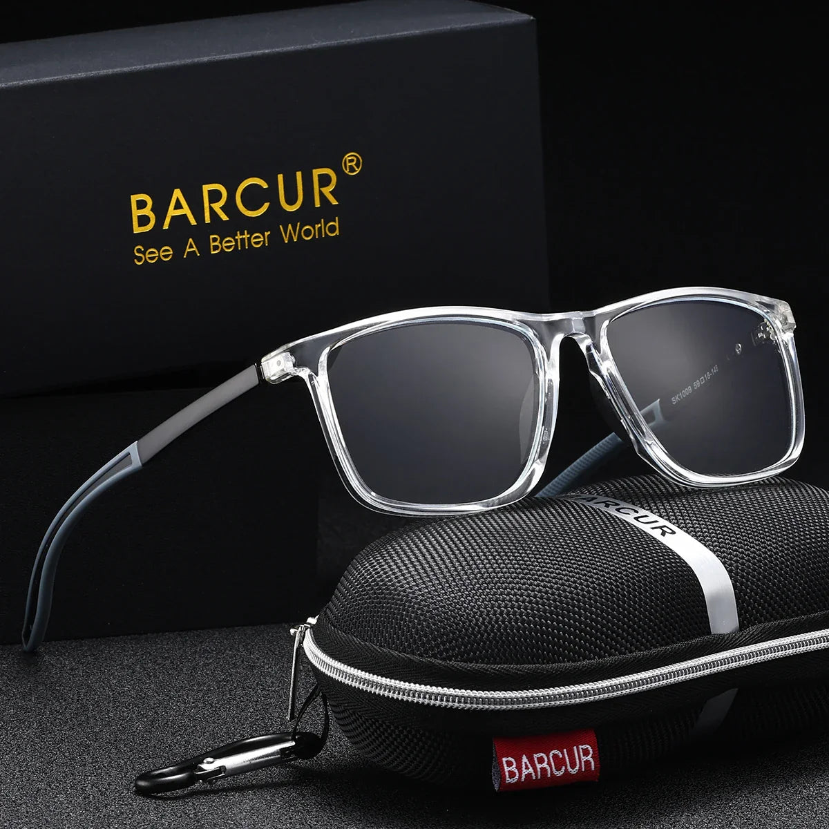 BARCUR Sports Style Anti-Blue Light Reading Glasses – Fashion Transparent PC Frame for Men and Women with Multiple Degrees Lightweight Rectangle Eyewear for Home Office and Daily Use