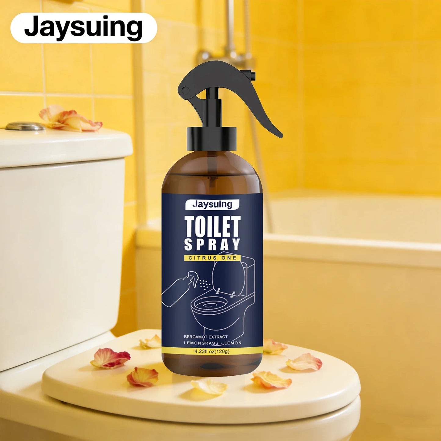 Bergamot Bathroom Deodorizer Spray Multi-functional Air Freshener for Kitchen Bedroom Interior Household Air Purification Spray