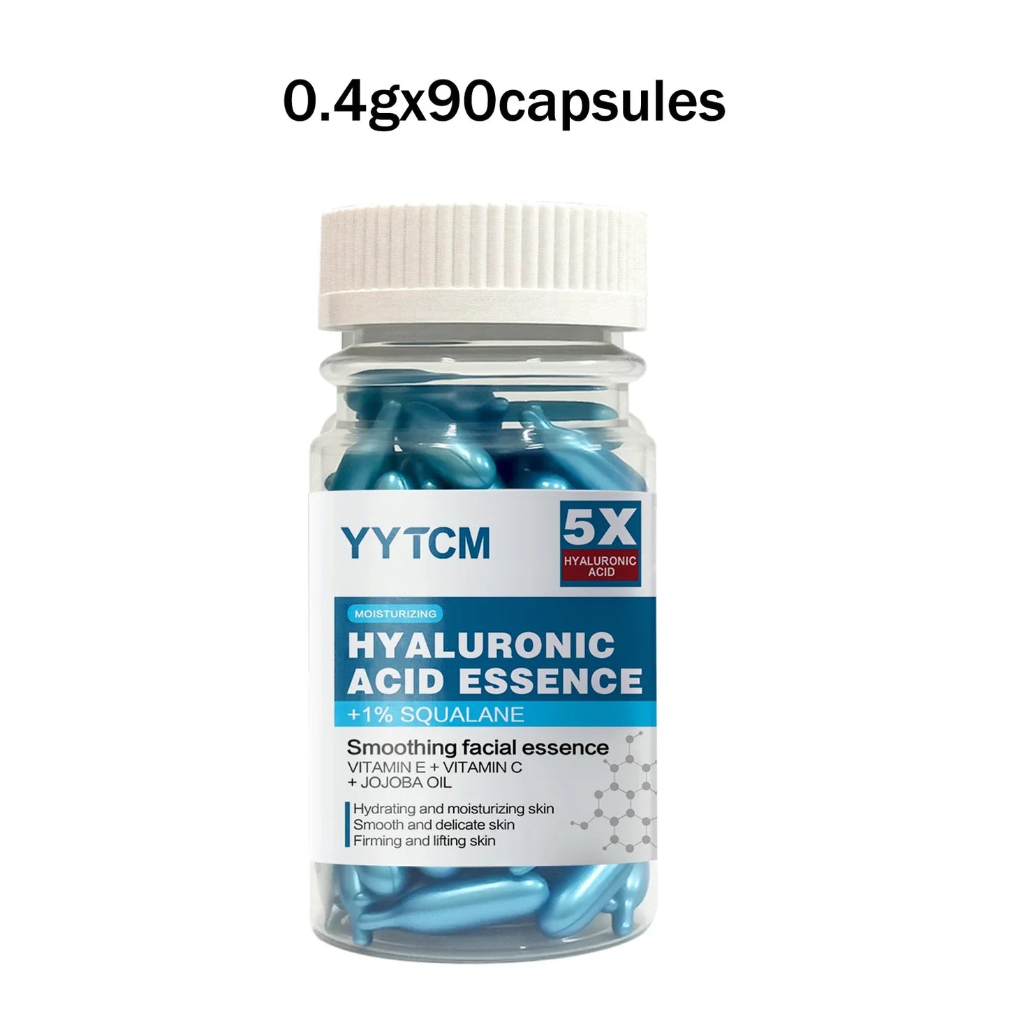 Hyaluronic acid deep moisturizing capsule essence, deep moisturizing and brightening skin essence (0.4gx30 capsules)/bag -1 bag
