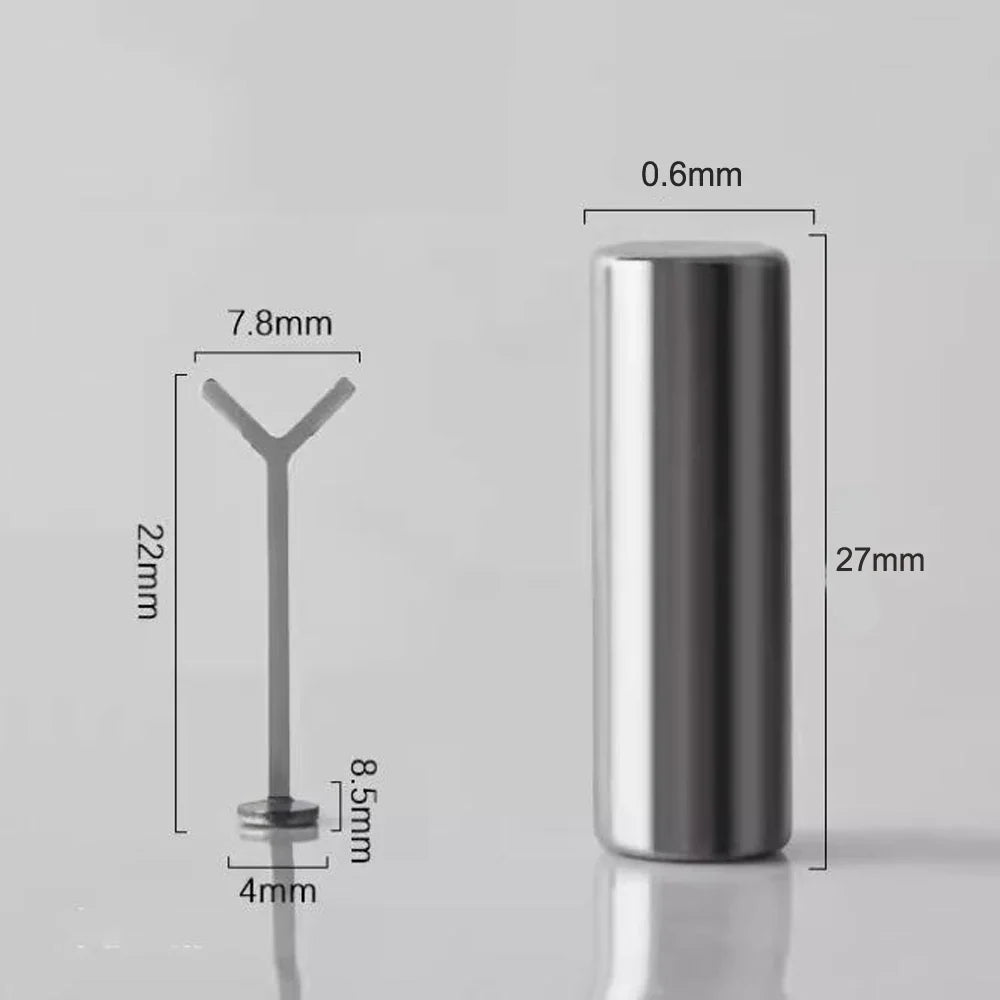 2pcs Love-shaped Nail Art Magnet Set Y-shape Iron Wire Cat Eye Magnetic Stick Strong Heart Pattern Magnetic Gel Polish Nail Tool