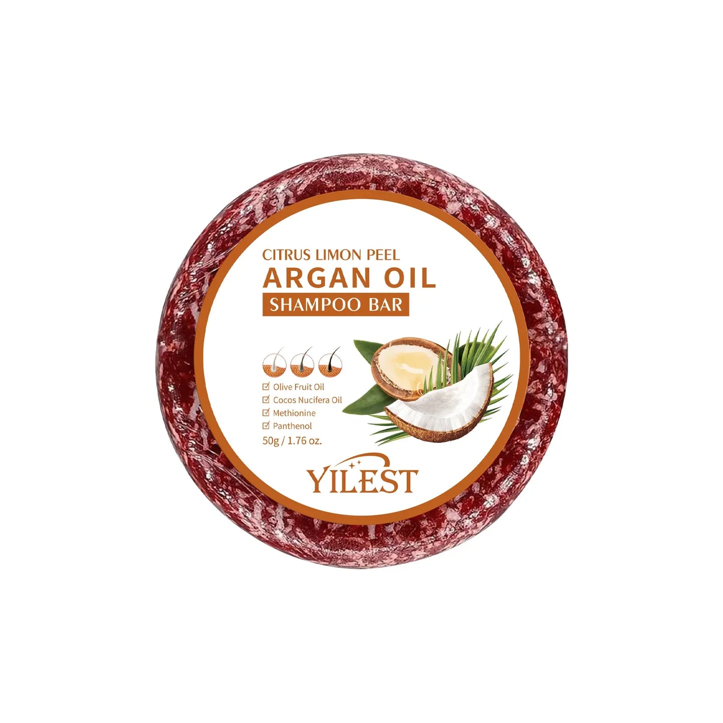 Argan Oil Shampoo Soap Bar Anti Hair Loss Repair Damaged Frizz Argan Oil Scalp Treatment Hair Care for Hair-Gentle Moisturizing