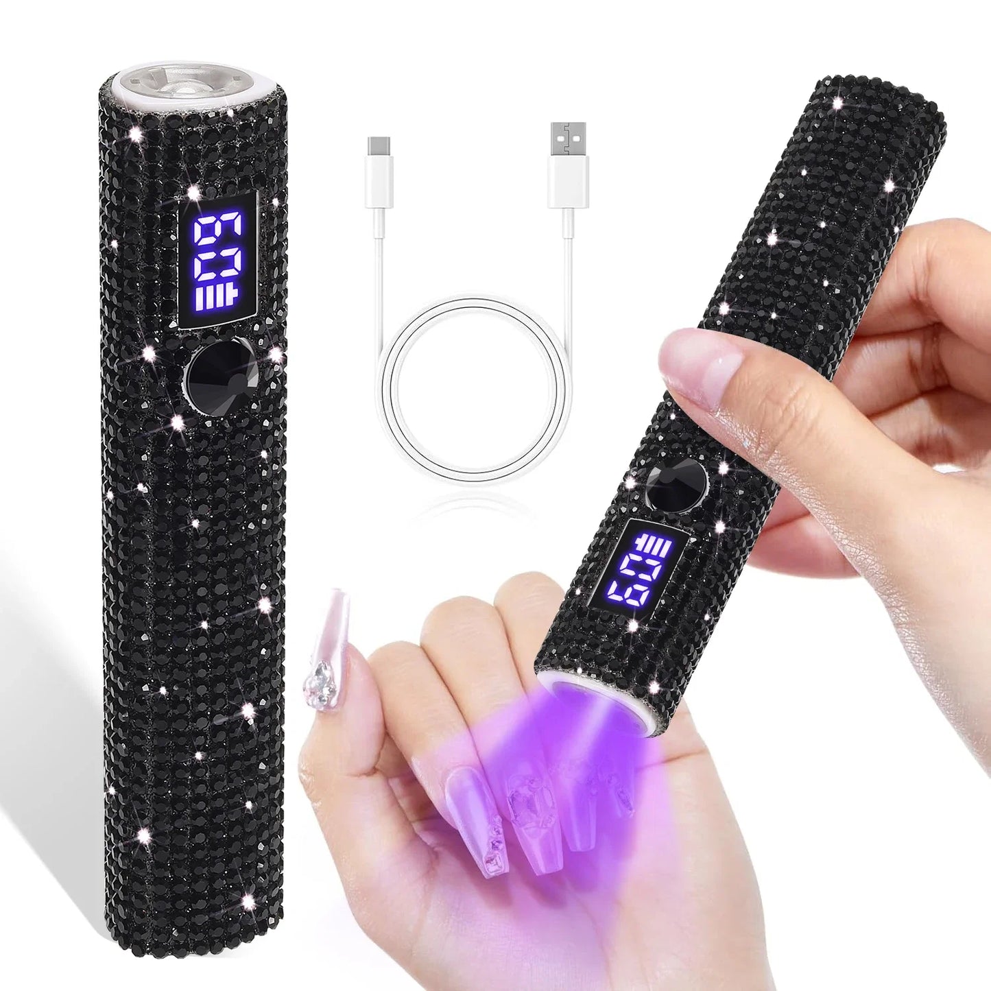 Portable Quick Dry Nail Dryer Machine Mini UV LED Nail Lamp For Home Salon Tools Professional Nail Phototherapy Flashlight Pen