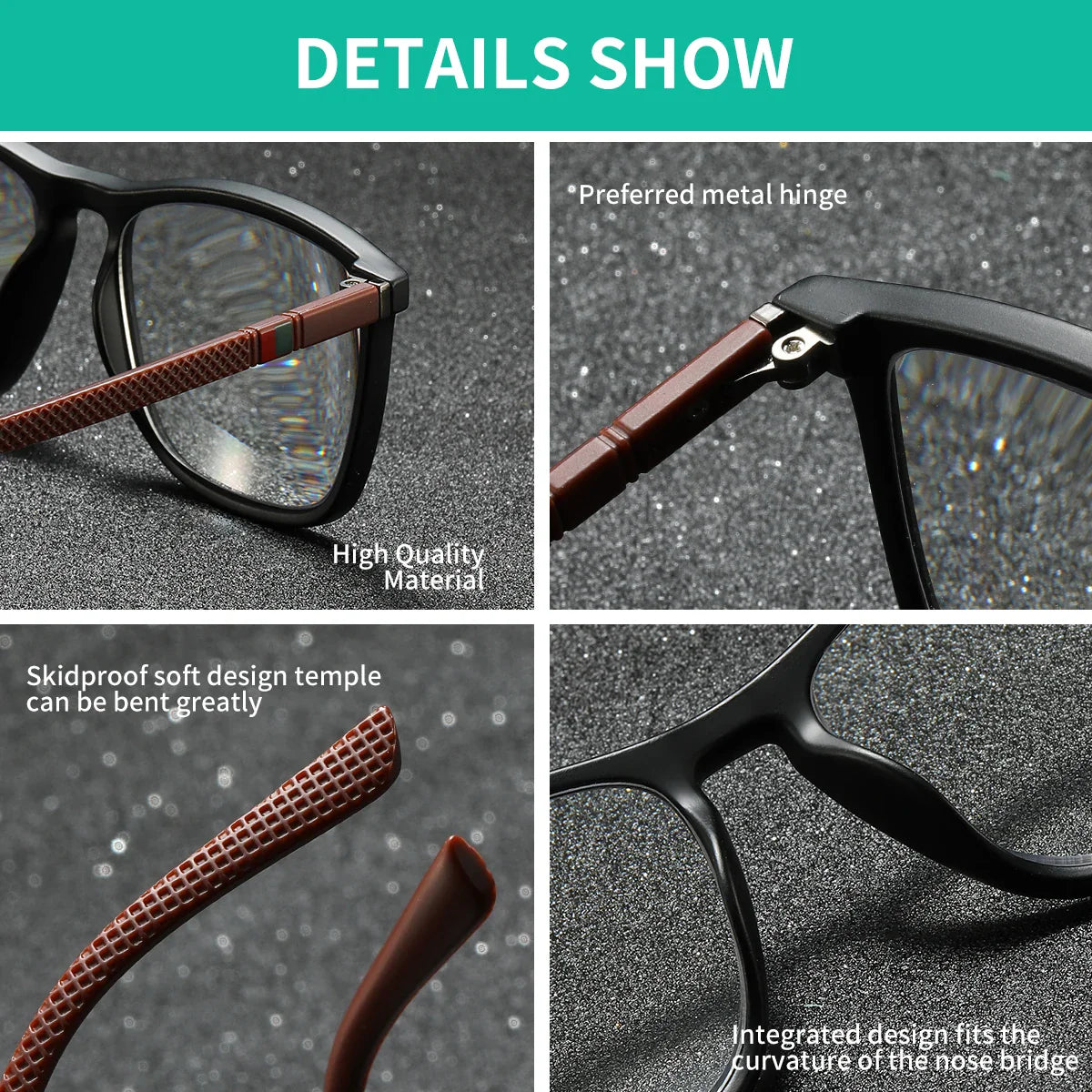 BARCUR Original Design Unisex Lightweight Reading Glasses – Classic and Comfortable Eye Protection for Men and Women Rectangle Frame