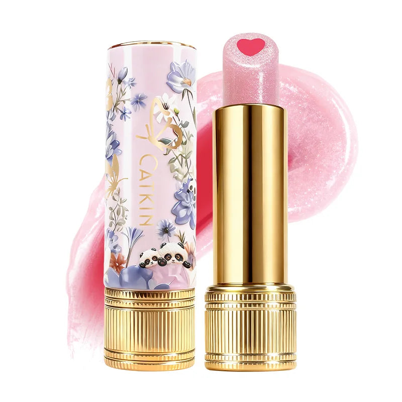 CATKIN Whiffle Dance Tinted Lip Balm Solid Lip Gloss Moisturizing Watery Colored jelly love Long-lasting