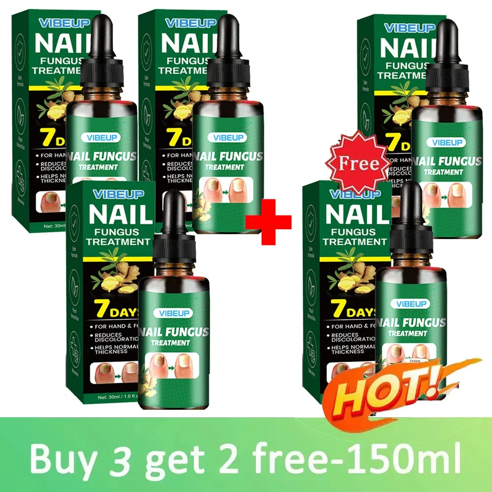 7 Days Fungal Nail Treatment Serum Foot Nail Fungus Removal Repair Gel Anti Infection Paronychia Onychomycosis Foot Nails Care