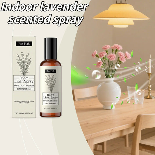 Indoor Lavender Fragrance Spray - Long-Lasting Freshness Improves Indoor Air Quality Household Deodorant And Air Freshener 100ml