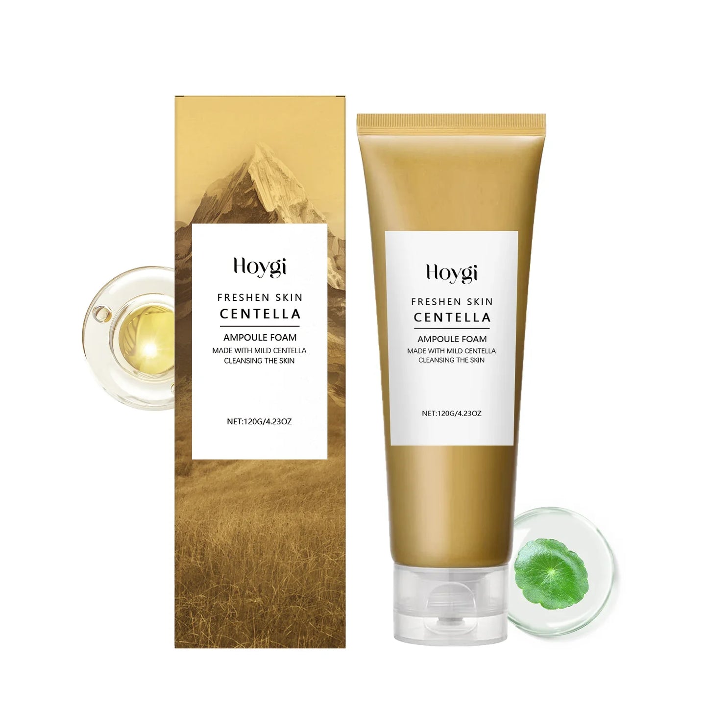 Centella Deep Cleansing Foam Facial Cleanser Low PH Soothing Hydrating Exfoliating Blackhead Remover Hyaluronic Acid Face Wash