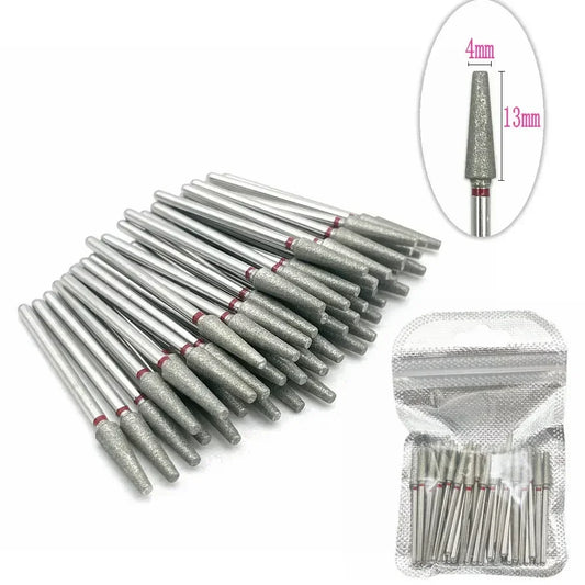 50pc Diamond Nail Drill Cuticle Clean Bit Set Milling Cutter for Manicure Electric  Bits Accessories Dead Skin Remove Tool