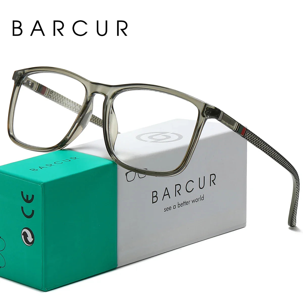 BARCUR Original Design Unisex Lightweight Reading Glasses – Classic and Comfortable Eye Protection for Men and Women Rectangle Frame